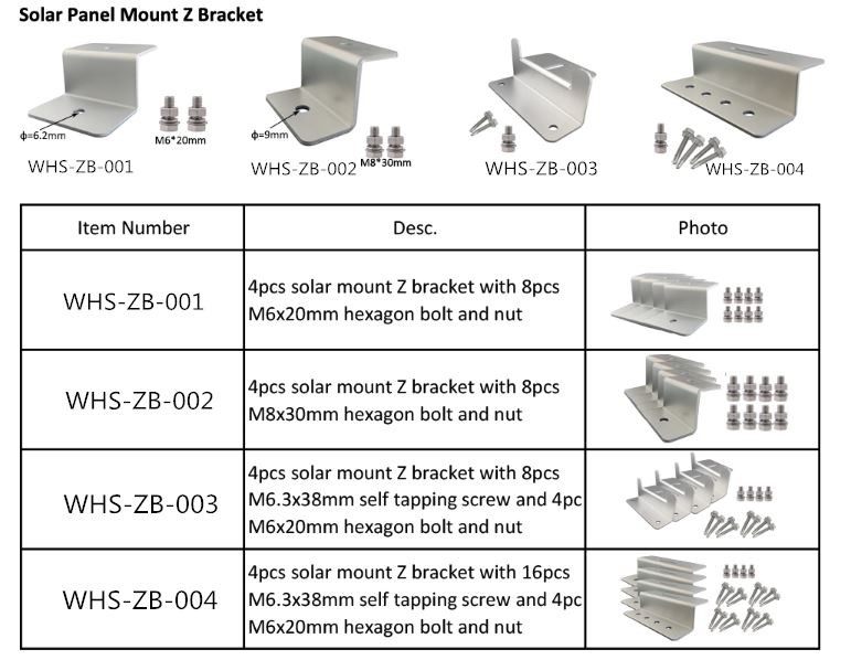 Rv boat z bracket